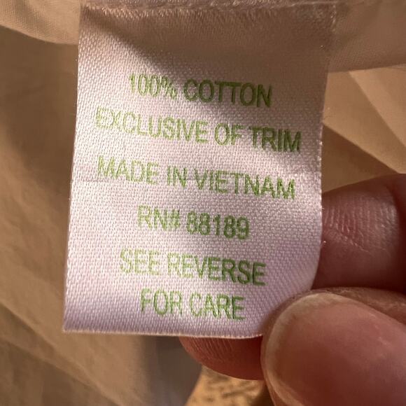 Lilly Pulitzer White Poplin Button Down Shirt Medium - Picture 10 of 12